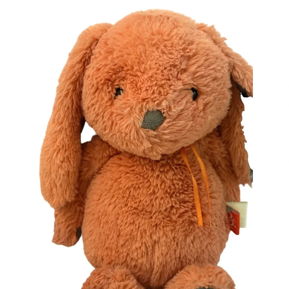 B. Softies Plush Bunny Rabbit Terracotta Orange Stuffed Animal Lot of 2 11